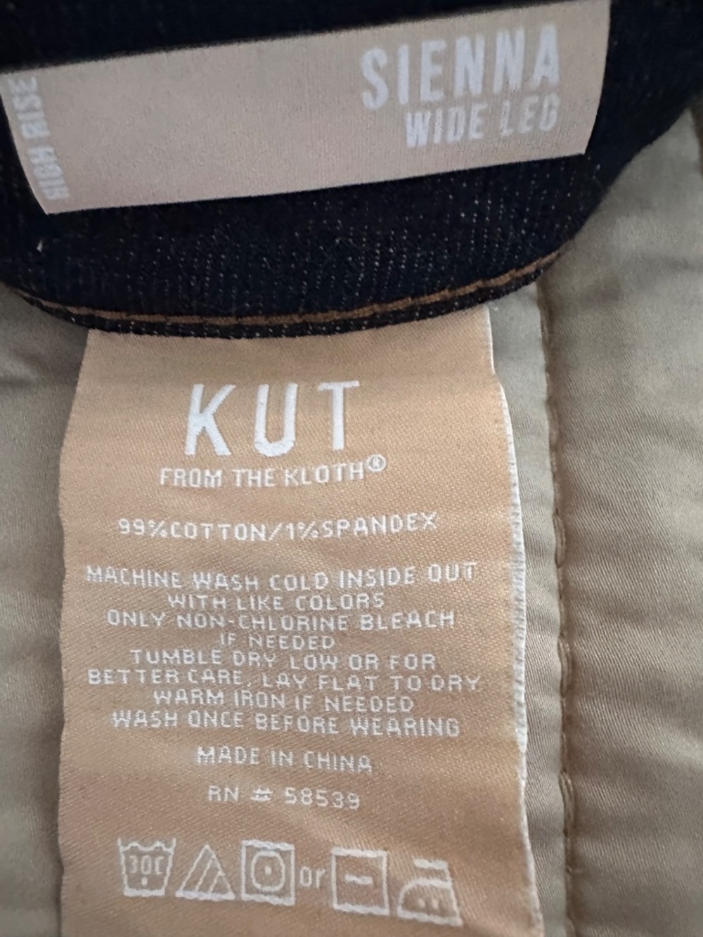 Kut From The Kloth Sienna Wide Leg Jeans Size 6 - Picture 4 of 4